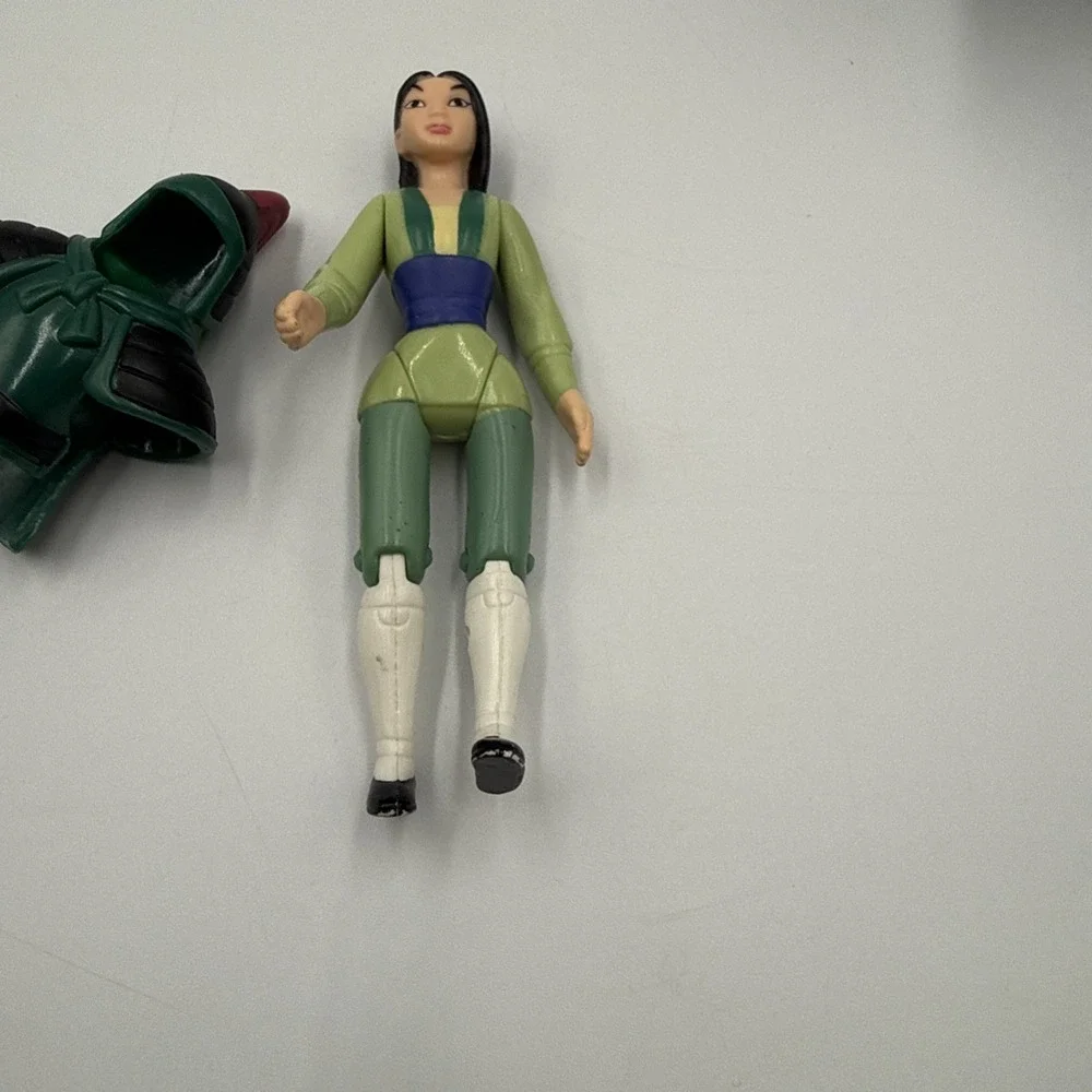 Vintage 1998 McDonalds Disney Mulan Happy Meal Toys Lot of 2
